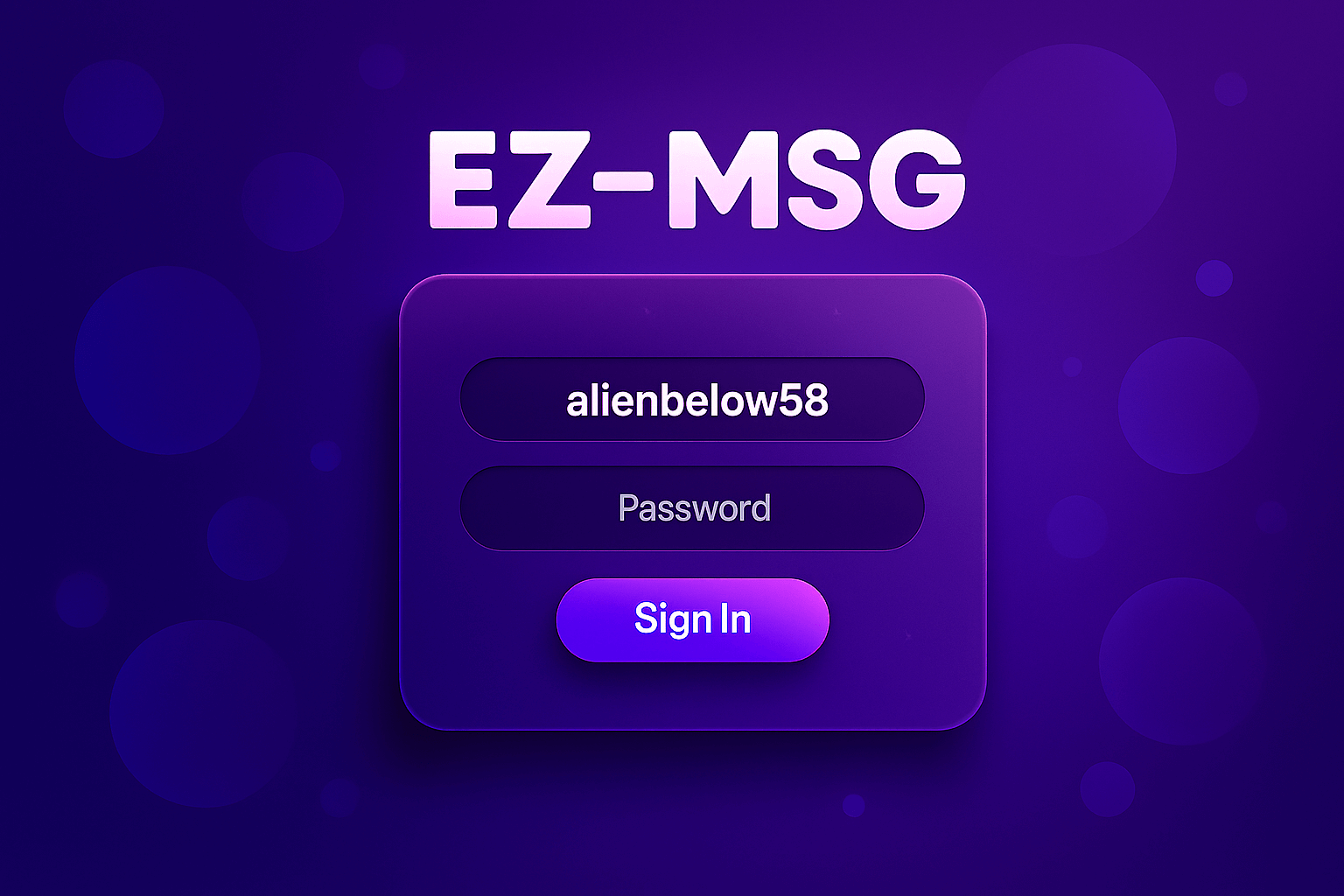 EZ-MSG Application
